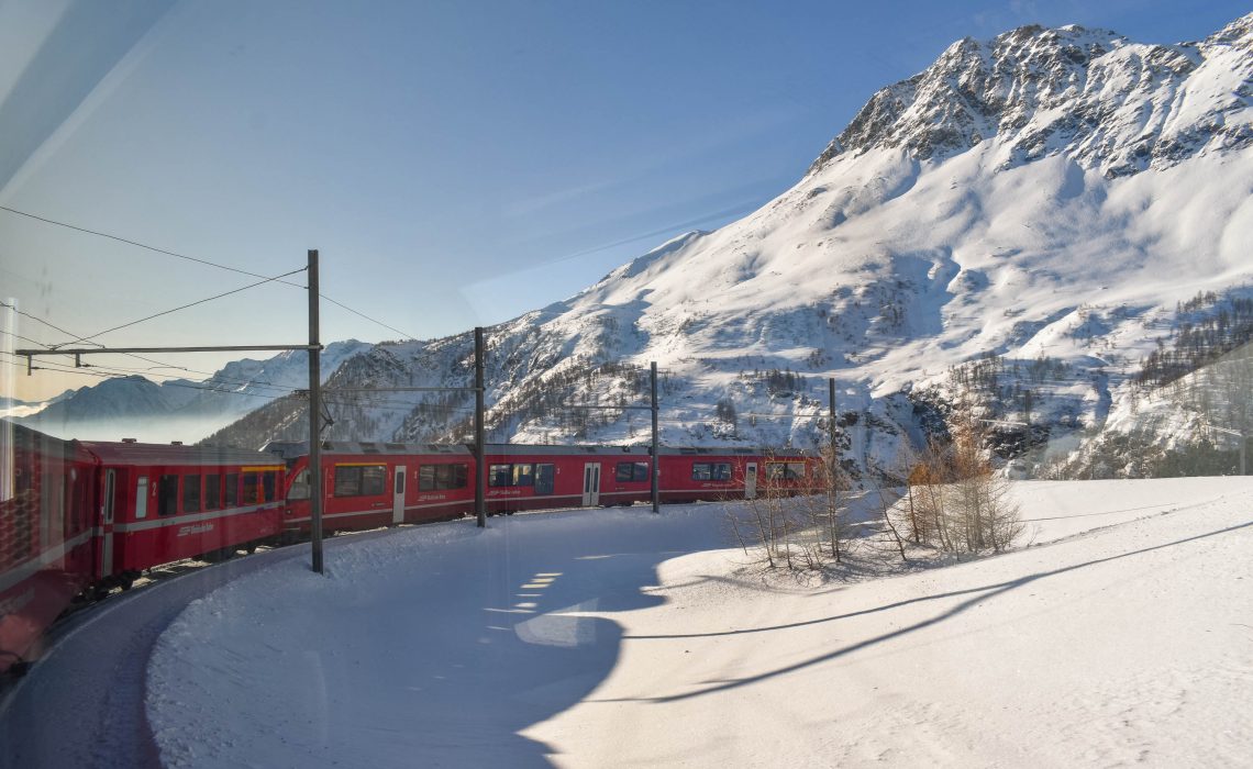 Bernina Express - Trem panorâmico de St. Moritz a Tirano