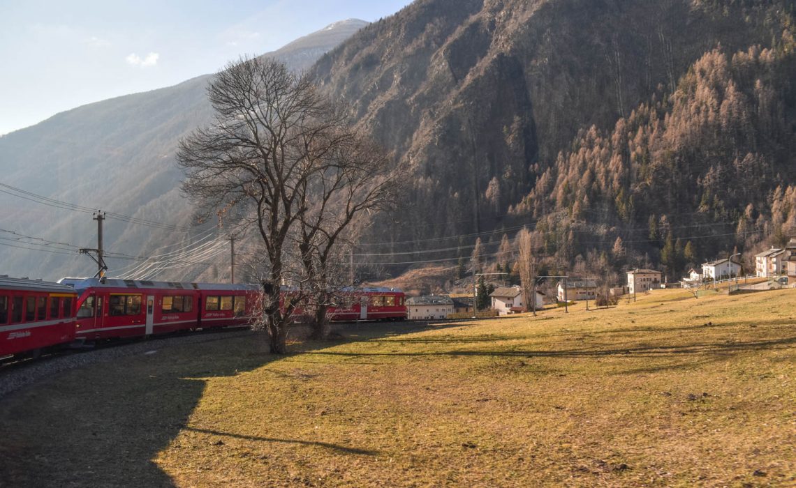 Viajar de trem na Suíça