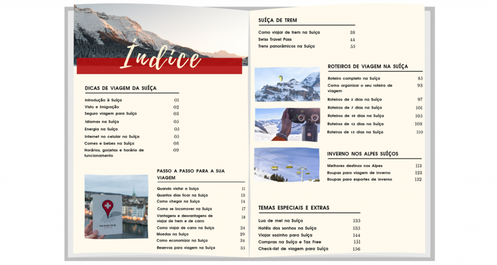 Ebook de viagem da Suíça